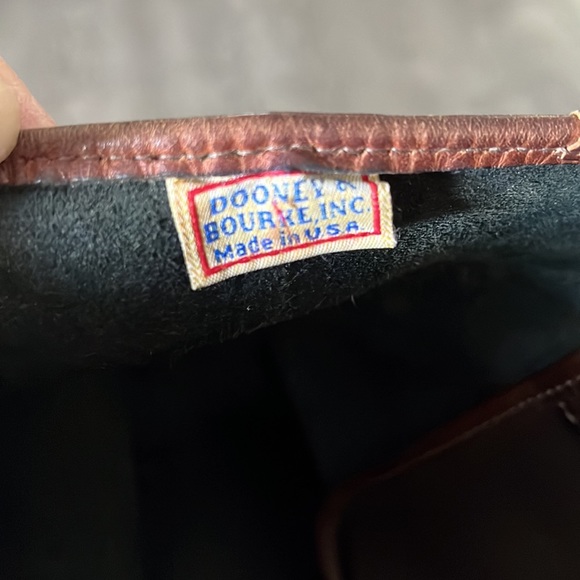 DOONEY & BOURKE VINTAGE LARGE BUCKET BAG WARM CEDAR BLACK ALL WEATHER LE… - Picture 10 of 12